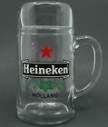 Vintage Holland Barware Heineken Red Star Tankard Glass 1 Liter Stein Beer Mug