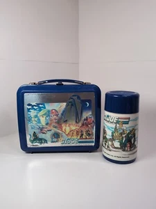 Vintage GI Joe 1987 Brotdose blau Kunststoff mit Thermoskanne Hasbro - Bild 1 von 8