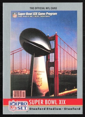 1990 Pro Set Super Bowl XIX San Francisco 49ers/Miami Dolphins #19 Foto 1 de 2