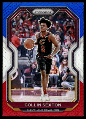 COLLIN SEXTON 2020-21 PANINI PRIZM RED WHITE BLUE CLEVELAND CAVALIERS #225 - Image 1 of 2