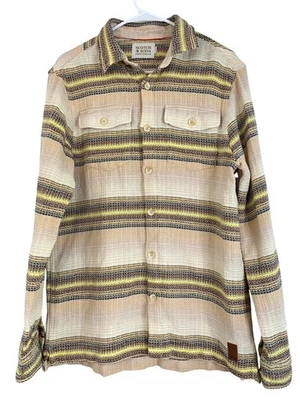 Camisa rara Scotch & Soda a rayas de algodón con textura neutra RDD10671 Foto 1 de 4