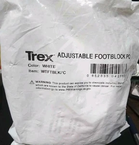 Bloque de pie ajustable Trex PC para artículo Transcend o BLANCO mejorado # WTFTBLKPC NUEVO EN PAQUETE - Imagen 1 de 4