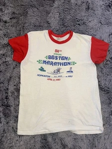 Boston Marathon 84Th Annual 1980 Vintage Hanes XL T Shirt Single Stitch  - Picture 1 of 6