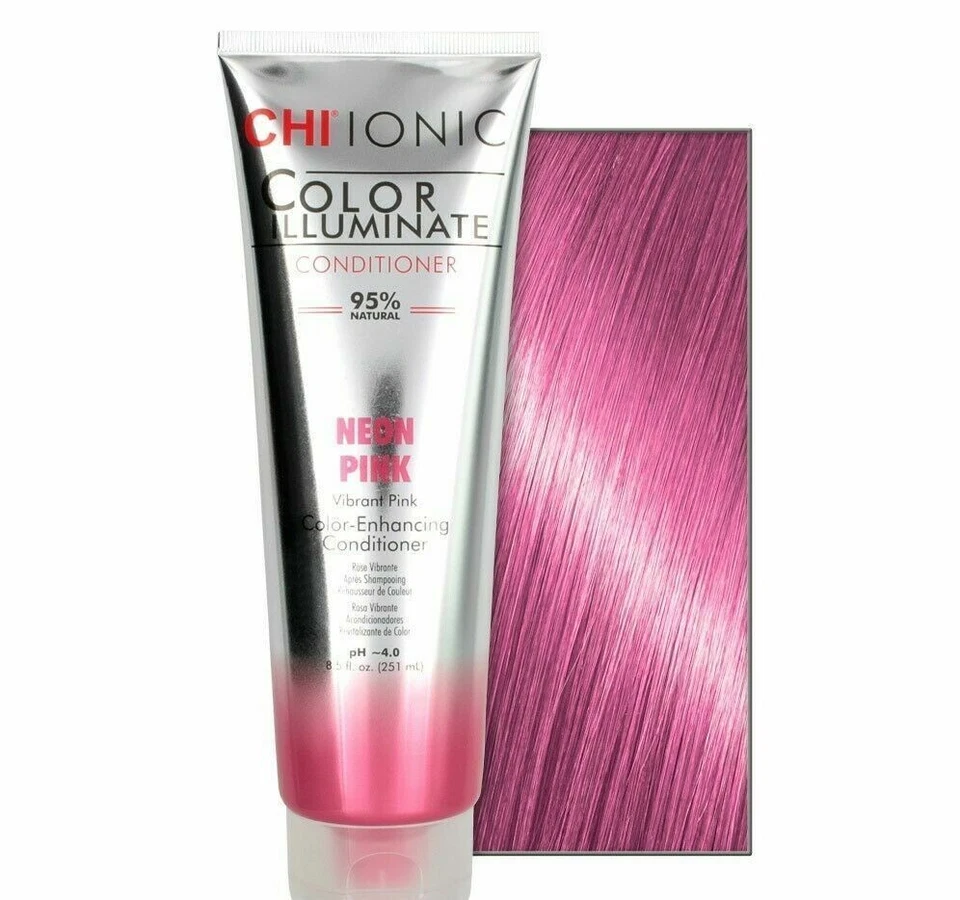 CHI Ionic Color Illuminate Color Enhancing Conditioner Neon Pink 8.5 oz - Image 1 of 4