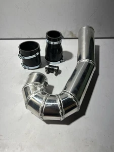 Defender Td5 Aluminium Air Intake Pipe With Silicone Couplers - Picture 1 of 5
