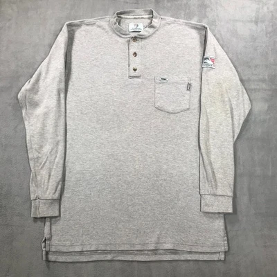 Camisa Tyndale FR Para Hombres Gris Mediana Camiseta Resistente al Llama Ropa de Trabajo 10 CAL CAT 2 Foto 1 de 4