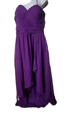Vestido de dama de honra Da Vinci, vestido maxi de formatura tamanho 16W roxo  - Imagem 1 de 4