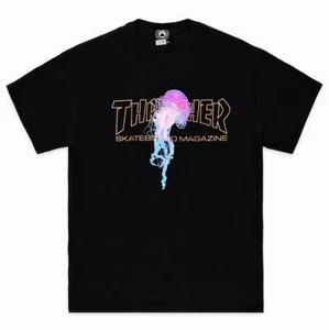 THRASHER MAGAZINE Atlantic drift T-Shirt Limited Edition Black Originale 2022/23 - Imagen 1 de 3