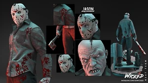 Kit de garaje Jason Voorhees Friday the 13th impresión en resina 3D sin pintar sin montar - Imagen 1 de 24