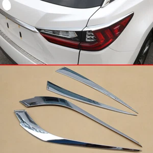 Chrome Tail Light Taillight Cover Trim For Lexus RX200t RX350 RX450h 2016-2019 - Picture 1 of 9
