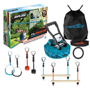 Ninjaline Ninja Warrior Line Outdoor Obstacle Playground Slackline Kit - Picture 1 of 4