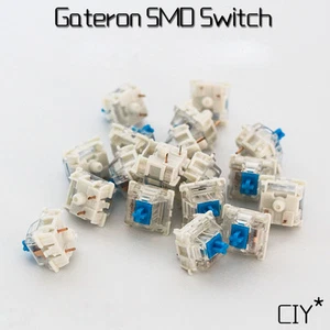 SMD Gateron white/Green/yellow switch CIF your keyboard 3 pin transparent case - Picture 1 of 3
