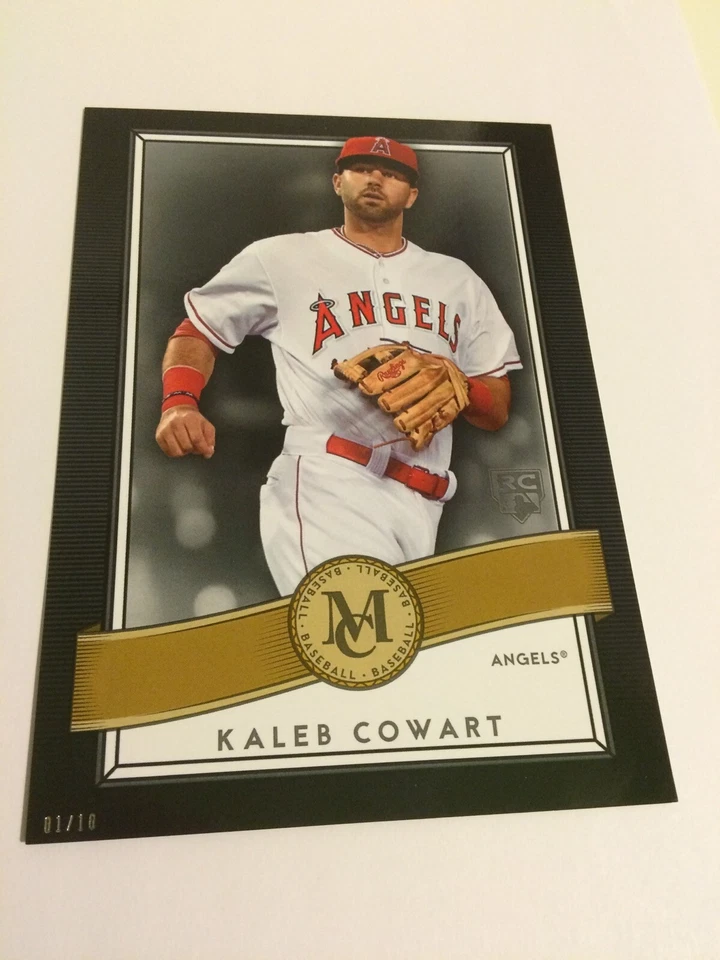 2016 Topps Museum Collection Gold Jumbo 5x7 Kaleb Cowart Angels RC 18 #'d 01/10 - Image 1 of 1