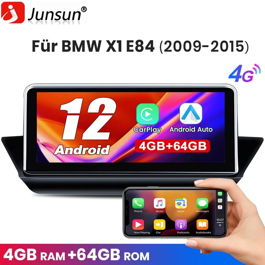 Junsun Android 12.0 Autoradio Octa Core GPS Navi 4G LTE WiFi iDrive für BMW E84