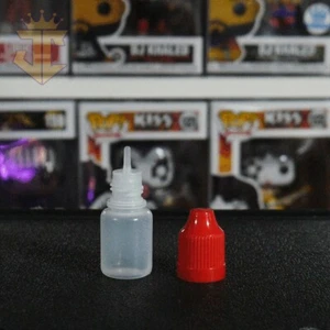 5ml Empty Plastic Squeezable Eye Dropper Bottles Red Cap LDPE 500 Pack - Picture 1 of 1