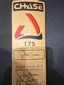 HAMPSHIRE v SURREY First match at THE HAMPSHIRE BOWL 2001 Signed Cricket Bat - Picture 1 of 11