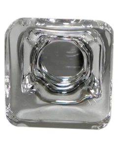 Amerock BP36653CG10 Glacio Collection 1-3/8" Knob in Clear/Satin Nickel - Picture 1 of 3