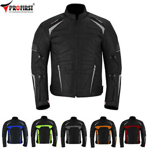 Mens Motorcycle Jacket Motorbike Riding Textile Waterproof Jackets with Armour
