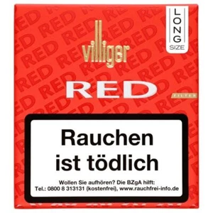 Villiger Red Zigarren Filter Long Size Zigarillos 5 Packungen je 20 Zigarren - Bild 1 von 1