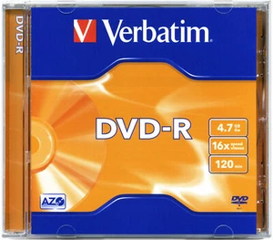 10 Discs VERBATIM DVD-R WriteOnce 4.7GB 120min 16x JEWEL 43519 NEU 003-175 - Bild 1 von 4