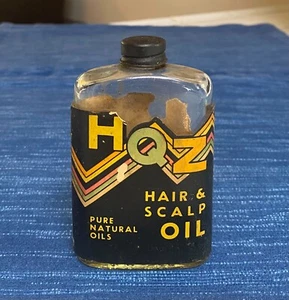 Botella de aceite de cuero cabelludo para cabello HQZ de colección publicidad decoración de peluquería de San Francisco - Imagen 1 de 2