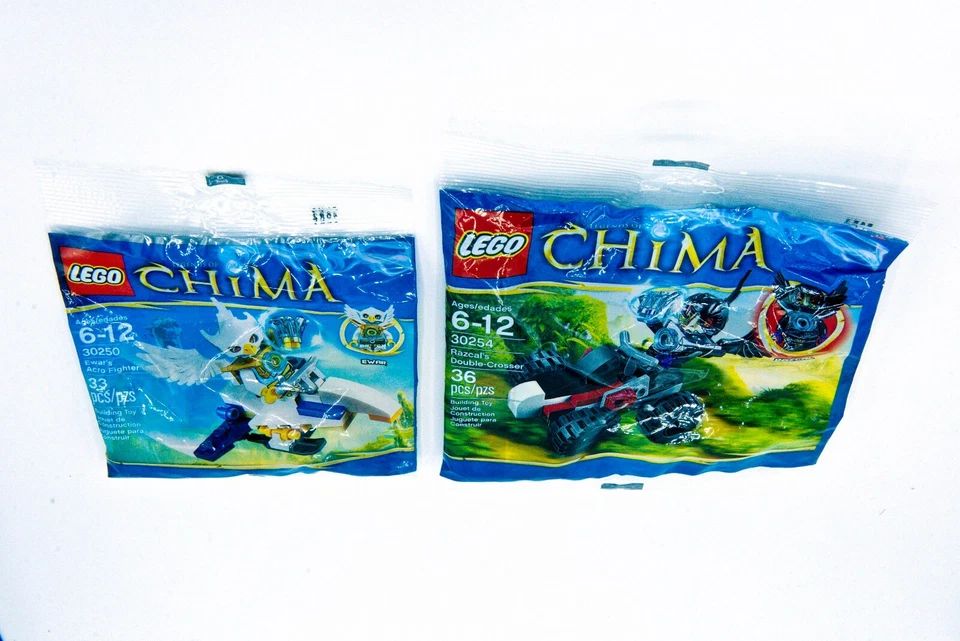 LEGO CHIMA 30250 EWAR'S ACRO FIGHTER & 30254 Razcal's Double-Crosser polybag set - Image 1 of 1