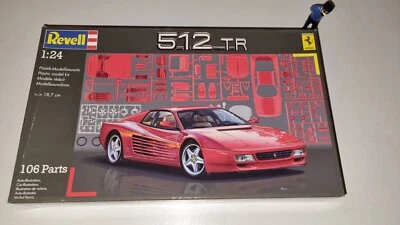 KIT MODÈLE PIÈCES SCELLÉES EN USINE REVELL 07084 1:24 512 TR FERRARI VOITURE DE - Photo 1/3