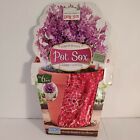 Pot Sox Stretchable Fabric Cover For Plant Pot fits 6 inch Pot Red New b1