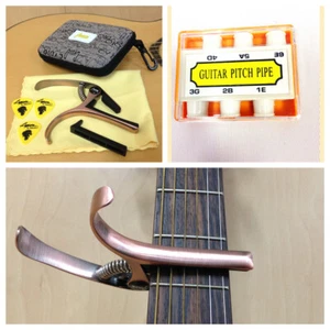 Tapa de guitarra acústica/clásica/eléctrica Haze de aleación + 3 púas + tubo de tono de guitarra - Imagen 1 de 12