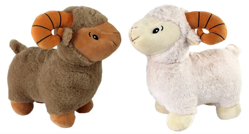 Schafbock Schaf Widder 35 cm Plüschtier Stofftier Dickhornschaf Weiß Beige NEU ♥ - Bild 1 von 1