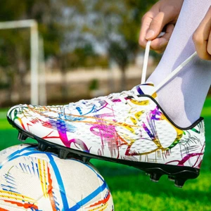 scarpe calcio per bambini ragazzi numeri da 35 a 46 con lacci modello sport - Imagen 1 de 14