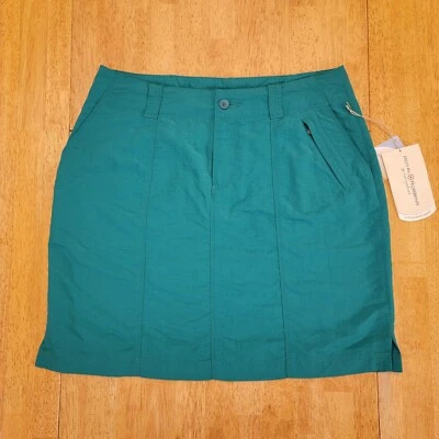 Royal Robbins Skirt Womens 4 Nylon Backcountry Hiking Outdoor UPF 50 Green NEW - Image 1 of 4