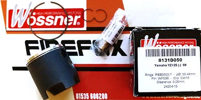 Yamaha YZ125 YZ 125 1989 Wossner Racing Piston Kit (VARIOS TAMAÑOS) Foto 1 de 4