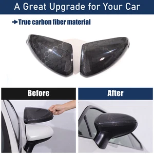 Fits 2022-2024 Subaru Toyota GR86 BRZ Side Mirror Covers Honeycomb carbon fiber - Picture 1 of 22