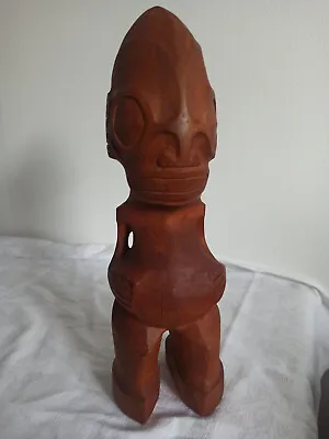 Sculpture De TIKI De Polynésie En Bois Massif Polynesia îles Marquises Maori • 75€