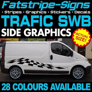 para adaptarse a RENAULT TRAFIC SWB PEGATINAS GRÁFICAS RAYAS FURGONETA AUTOCARAVANA - Imagen 1 de 2