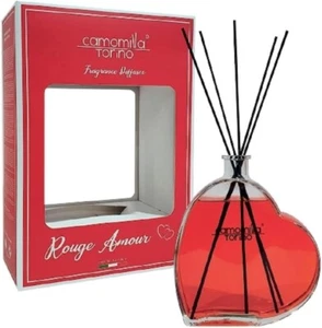 camomilla torino Diffusore AMBIENTE profumo bastoncini a CUORE Rouge Amour 200ML - Picture 1 of 1