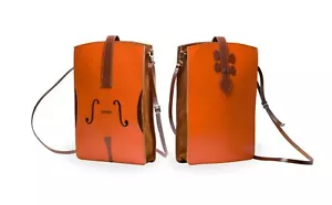 Violin Italian Leather Shoulder Bag - Picture 1 of 2