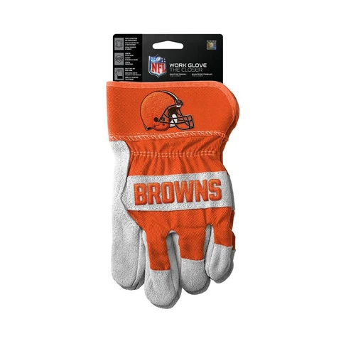 Cleveland Browns Gloves Work Style The Closer Design Cover