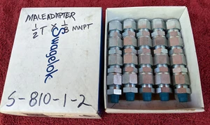20 New in Box Swagelok S-810-1-2 Tube Fitting, 1/2" Tube OD x 1/8" Male NPT - Picture 1 of 2