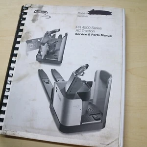 CROWN PR 4500 AC Forklift Service Repair Parts Manual book catalog list spare - Picture 1 of 17