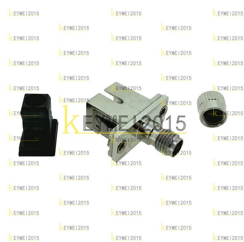 NEW Optical Fiber Connector SMA Female-SC Female Hybrid Adapter Flange Coupling - Image 1 of 1