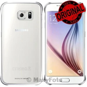 SAMSUNG CUSTODIA ORIGINALE PROTECTIVE CLEAR COVER CASE GALAXY S6 EDGE G925F GREY - Foto 1 di 4