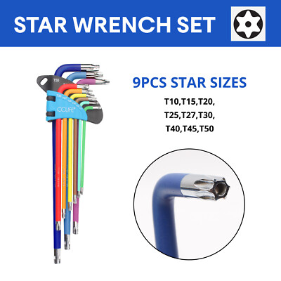 Bondhus 33020 Steckschlüsselsatz - T-Typ Torx, Sechskant, Für Präzise Schraubarbeiten