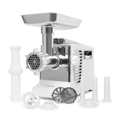 KLARSTEIN Picadora de carne eléctrica trituradora accesorio para salchichas máquina de carne 700W acero inoxidable