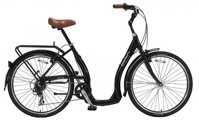 Biria Easy Boarding 7 Speed Step Through Cruiser Bicycle, Black, 46CM - Image 1 of 3