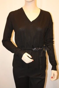 NUEVO SUÉTER BCBG CUELLO EN V EMBELLECIDO CON CINTA TALLA M - Imagen 1 de 11
