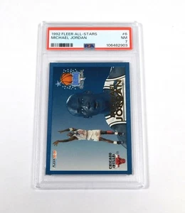 Fleer All-Stars 1992-93 Michael Jordan #6 Bulls PSA 7 DA067206 - Imagen 1 de 2