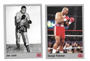 Boxing 1991 JOE LOUIS  #103 & George Forman #16 AW Sports  Vintage - Picture 1 of 2