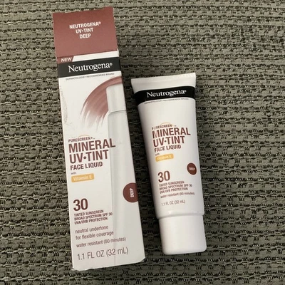 Neutrogena Purescreen Mineral Tinte UV Líquido Facial FPS 30 Profundo CADUCADO 10/2024 Foto 1 de 4